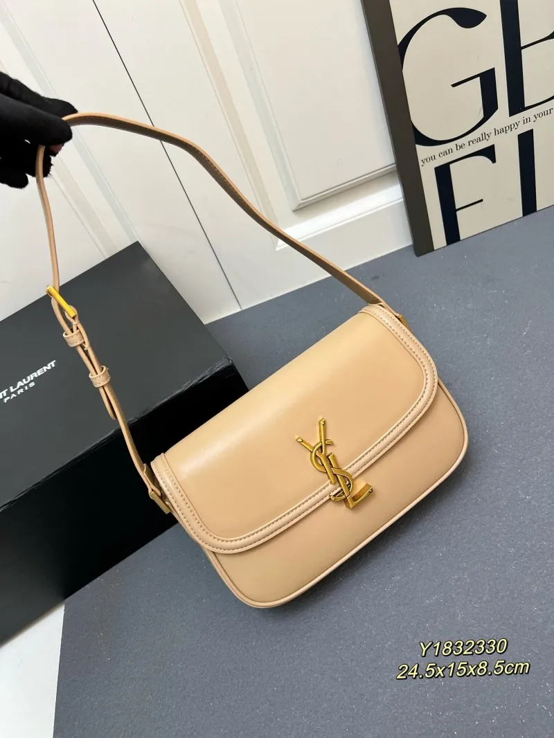 Saint Laurent Beige Leather Shoulder Bag Y1832330