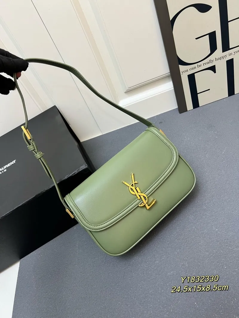 Saint Laurent Y1832330 Sage Green Shoulder Bag
