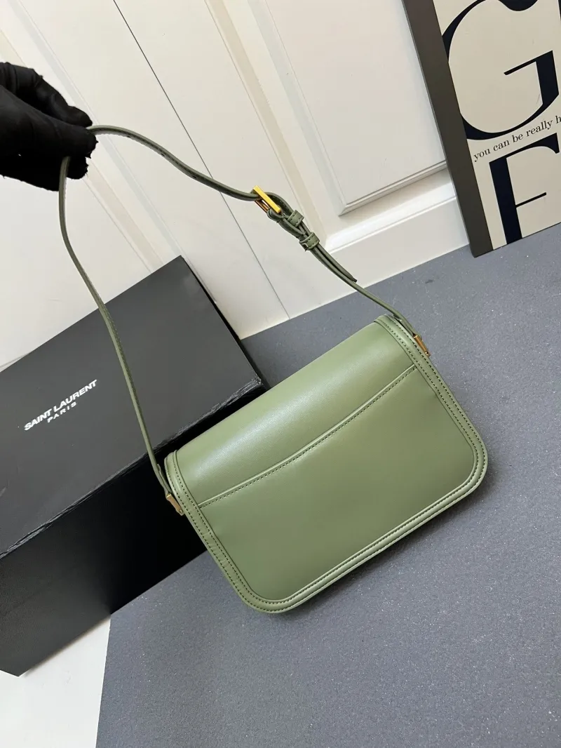 Saint Laurent Y1832330 Sage Green Shoulder Bag - Image 3