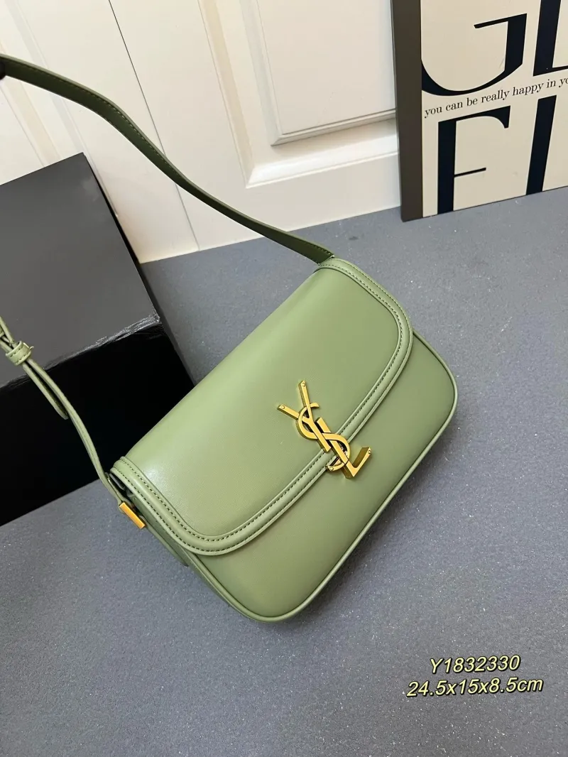 Saint Laurent Y1832330 Sage Green Shoulder Bag - Image 5