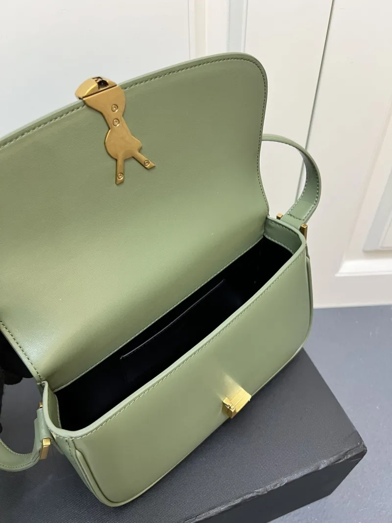 Saint Laurent Y1832330 Sage Green Shoulder Bag - Image 10