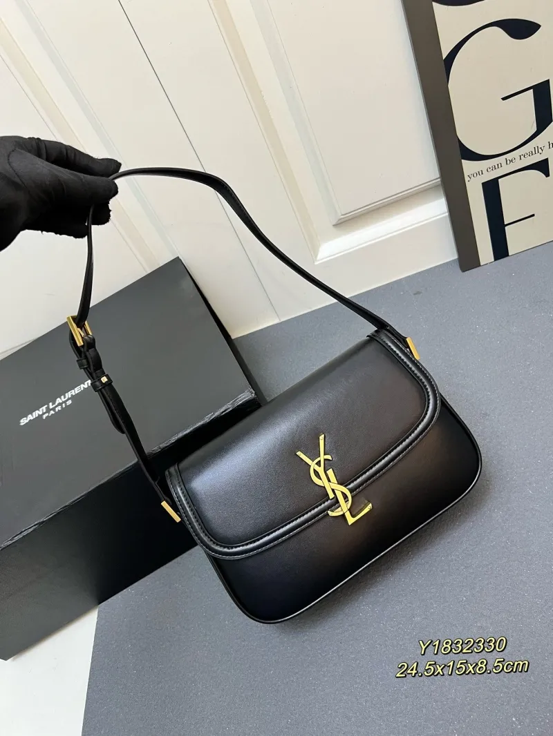 Saint Laurent Black Leather Shoulder Bag Y1832330