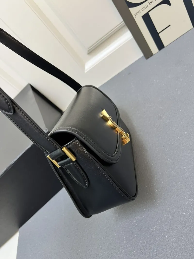 Saint Laurent Black Leather Shoulder Bag Y1832330 - Image 4