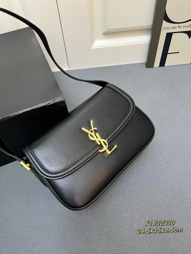 Saint Laurent Black Leather Shoulder Bag Y1832330 - Image 5