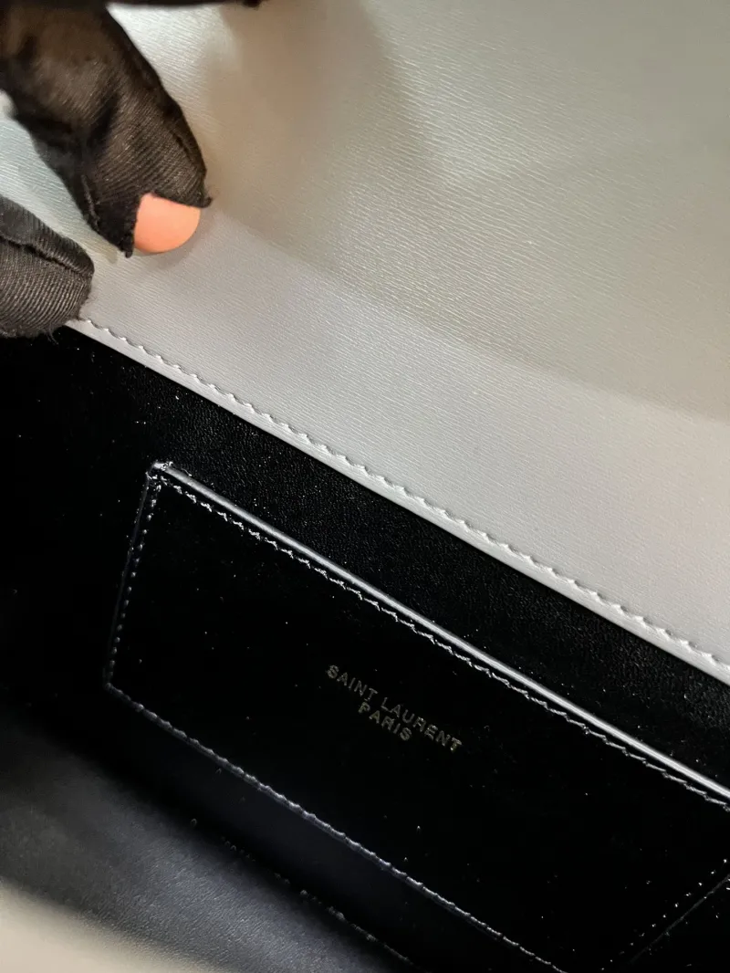 Alternative view of YSL Gray Leather Shoulder Bag Y1832330
