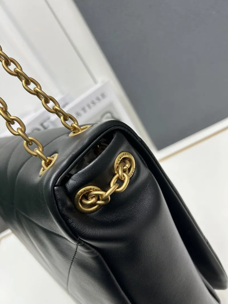 YSL Large Black Chain Shoulder Bag S07019 - Image 6