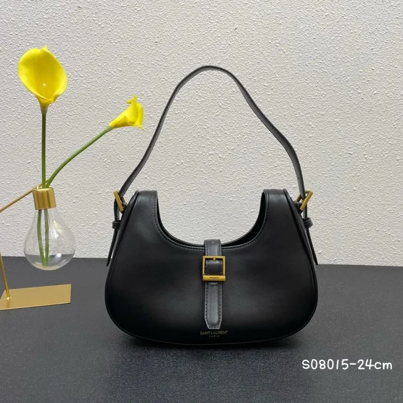 Saint Laurent Black Top Handle Bag S08015-24cm