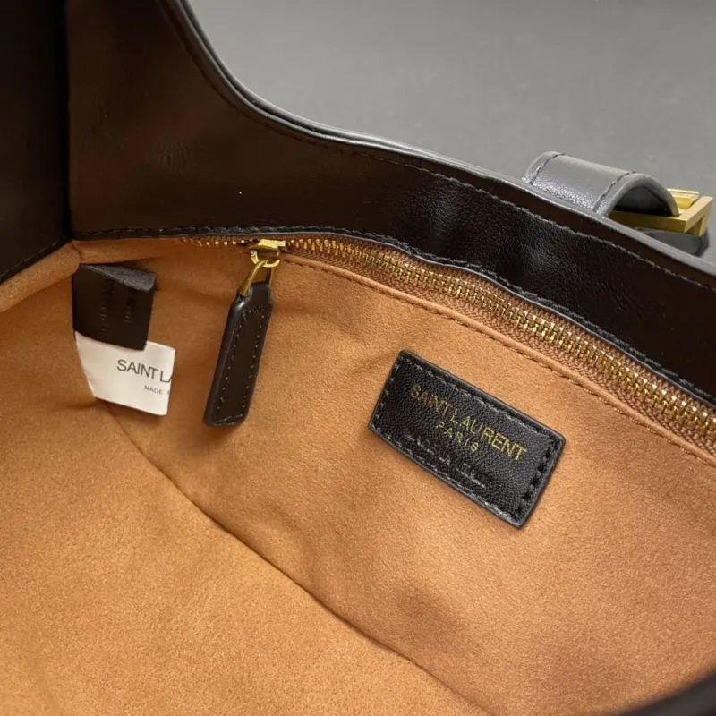Saint Laurent Black Top Handle Bag S08015-24cm - Image 9