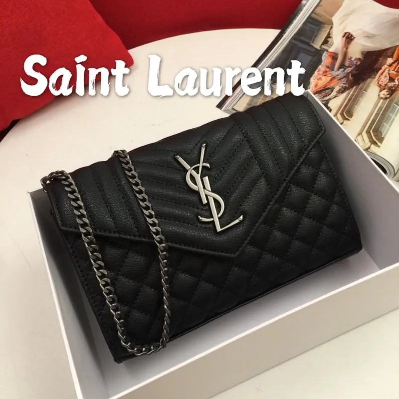Saint Laurent Black Chain Shoulder Bag 517