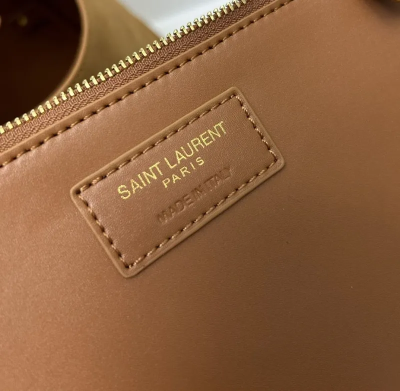 YSL Suede Hobo Shoulder Bag KK713938 Brown - Image 9