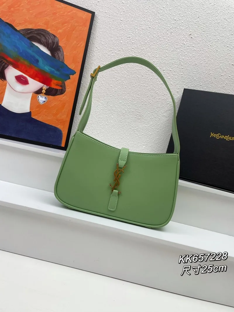 YSL Sage Green Hobo Bag KK657228 Size 25cm
