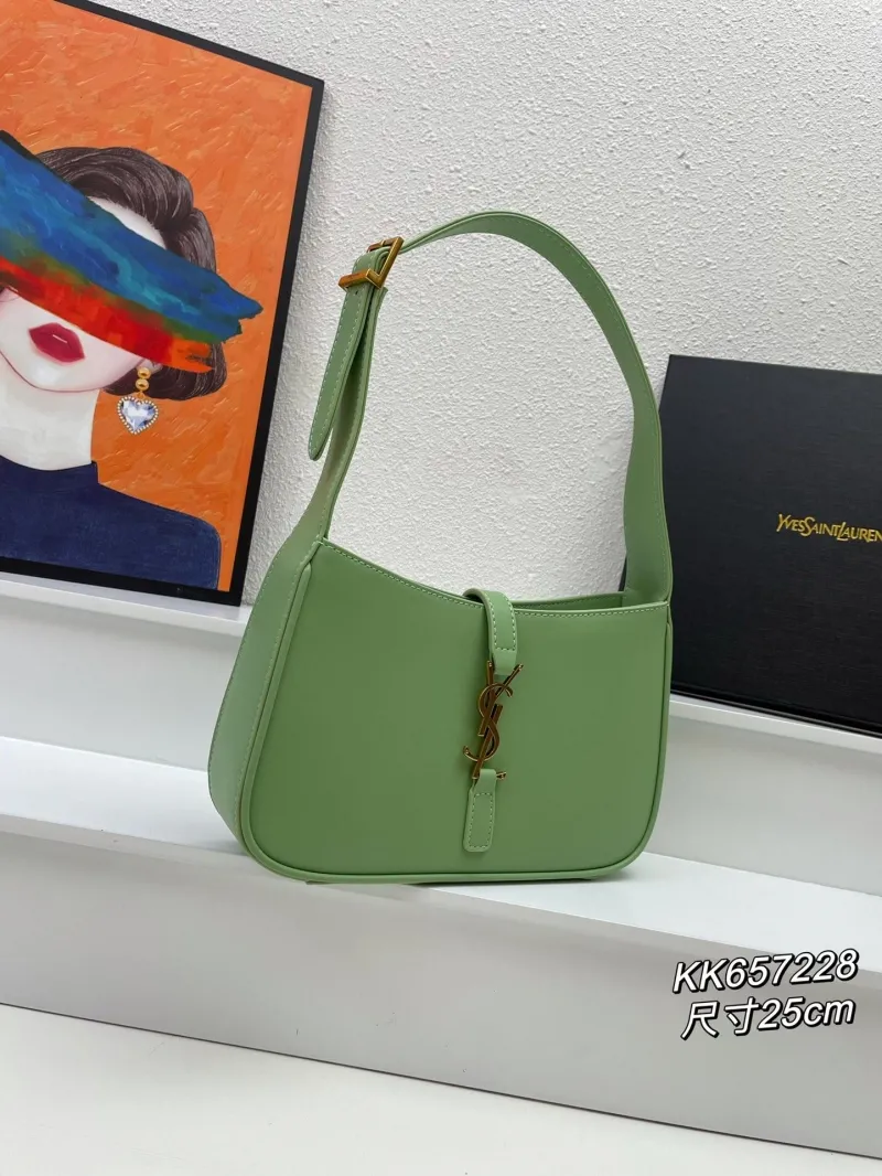Alternative view of YSL Sage Green Hobo Bag KK657228 Size 25cm