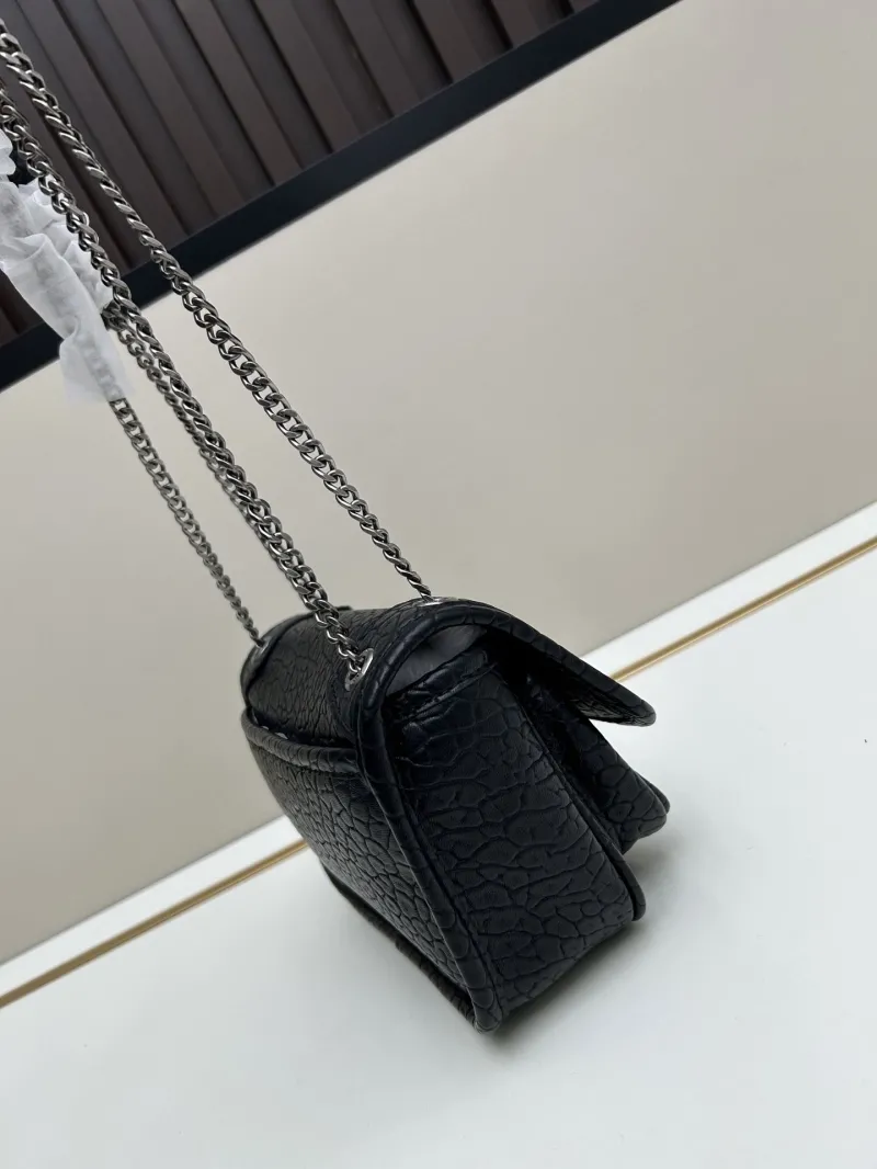 YSL Black Top Handle Crossbody Bag 538 - Image 3