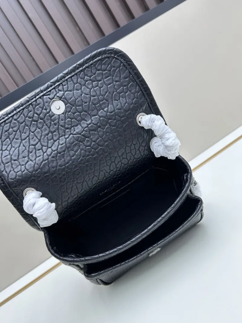 YSL Black Top Handle Crossbody Bag 538 - Image 7