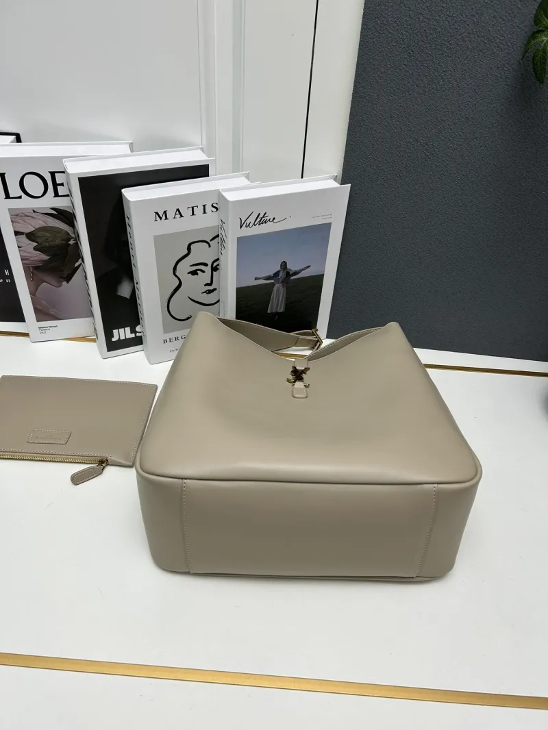 YSL Beige Hobo Bag S08022 Large 30cm - Image 6
