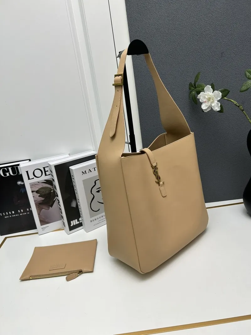 YSL Beige Hobo Bag S08022 30cm 22cm - Image 3