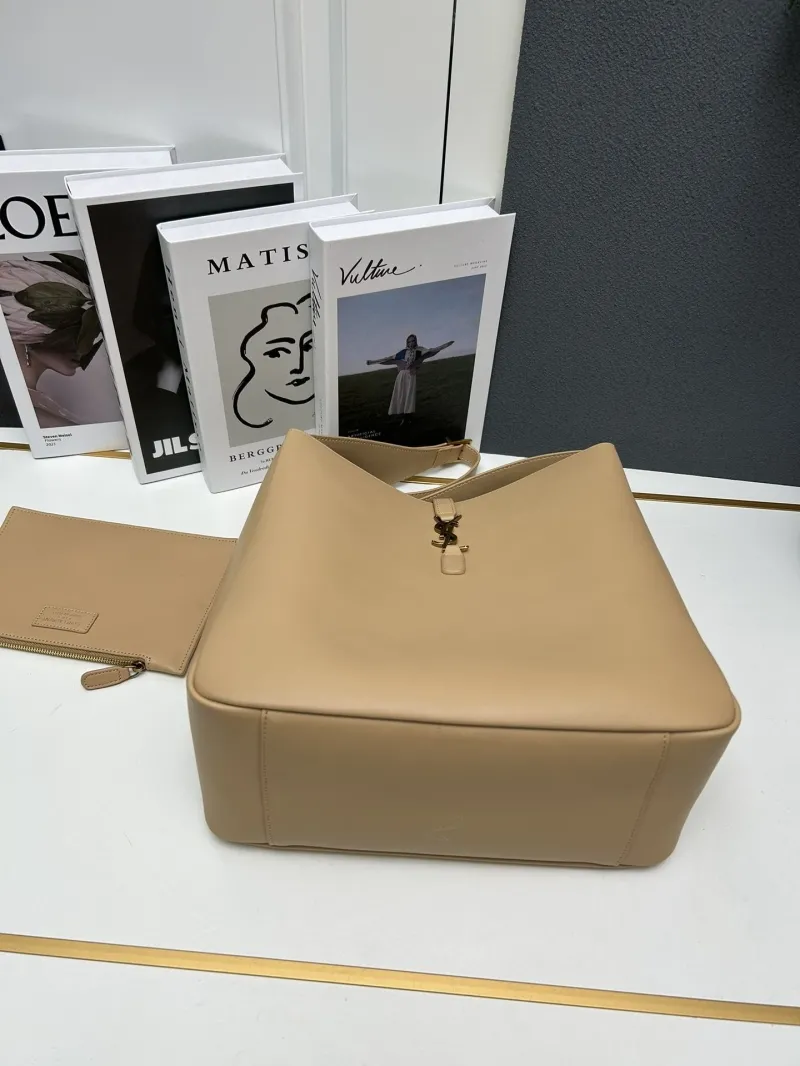 YSL Beige Hobo Bag S08022 30cm 22cm - Image 6