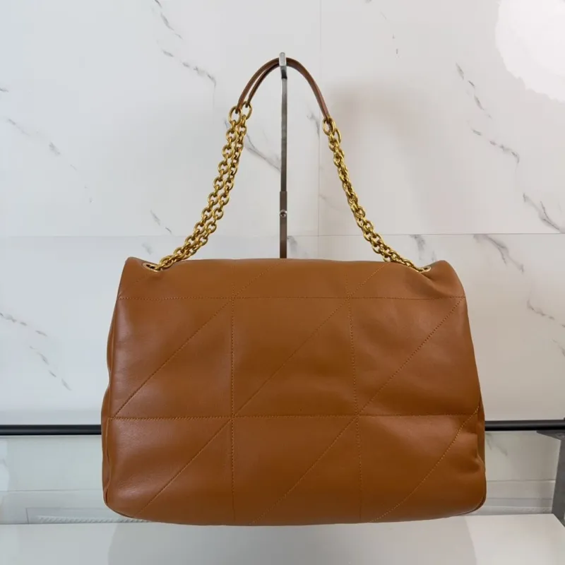 Alternative view of YSL Brown Leather Top Handle Bag 557