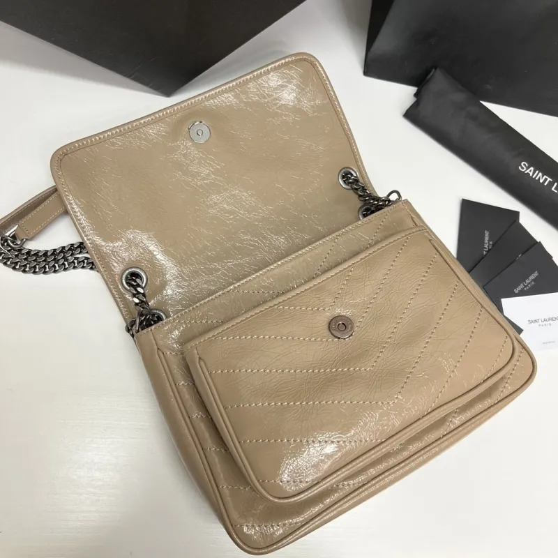 YSL Beige Top Handle Bag 559 - Image 6