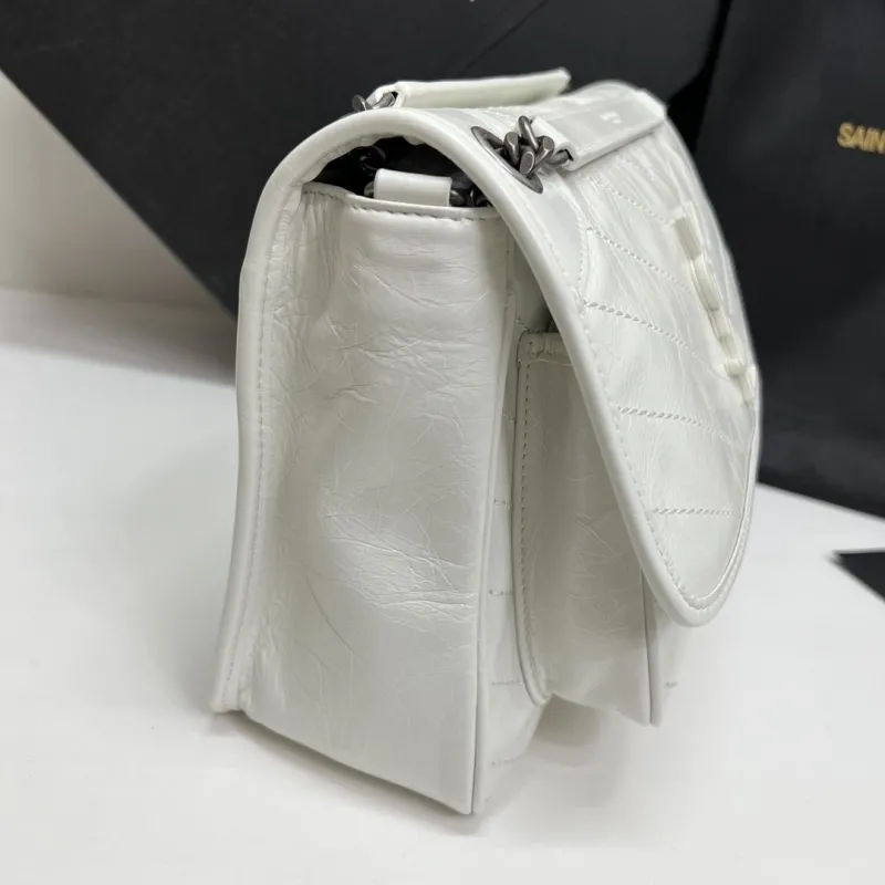 Saint Laurent White Top Handle Bag 560 - Image 3