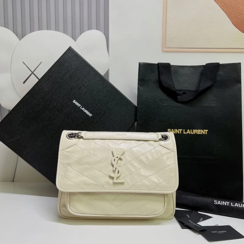 Saint Laurent Cream Top Handle Bag 561
