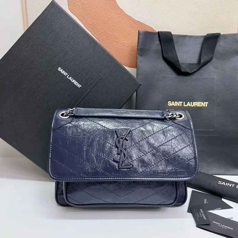 Saint Laurent Dark Blue Top Handle Bag 564