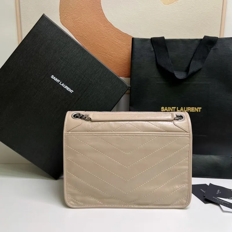 Alternative view of Saint Laurent Beige Leather Handbag 565