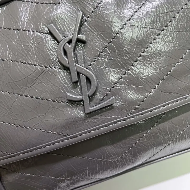 Saint Laurent Gray Top Handle Bag 568 - Image 4