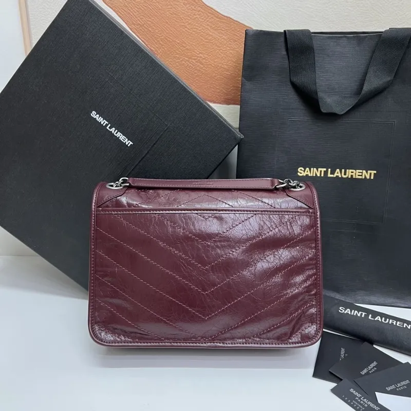 Alternative view of Saint Laurent Burgundy Top Handle Bag 569