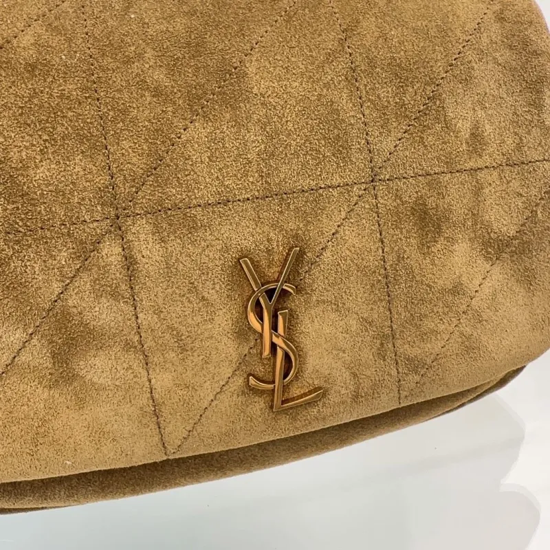 YSL Brown Suede Chain Shoulder Bag 574 - Image 4