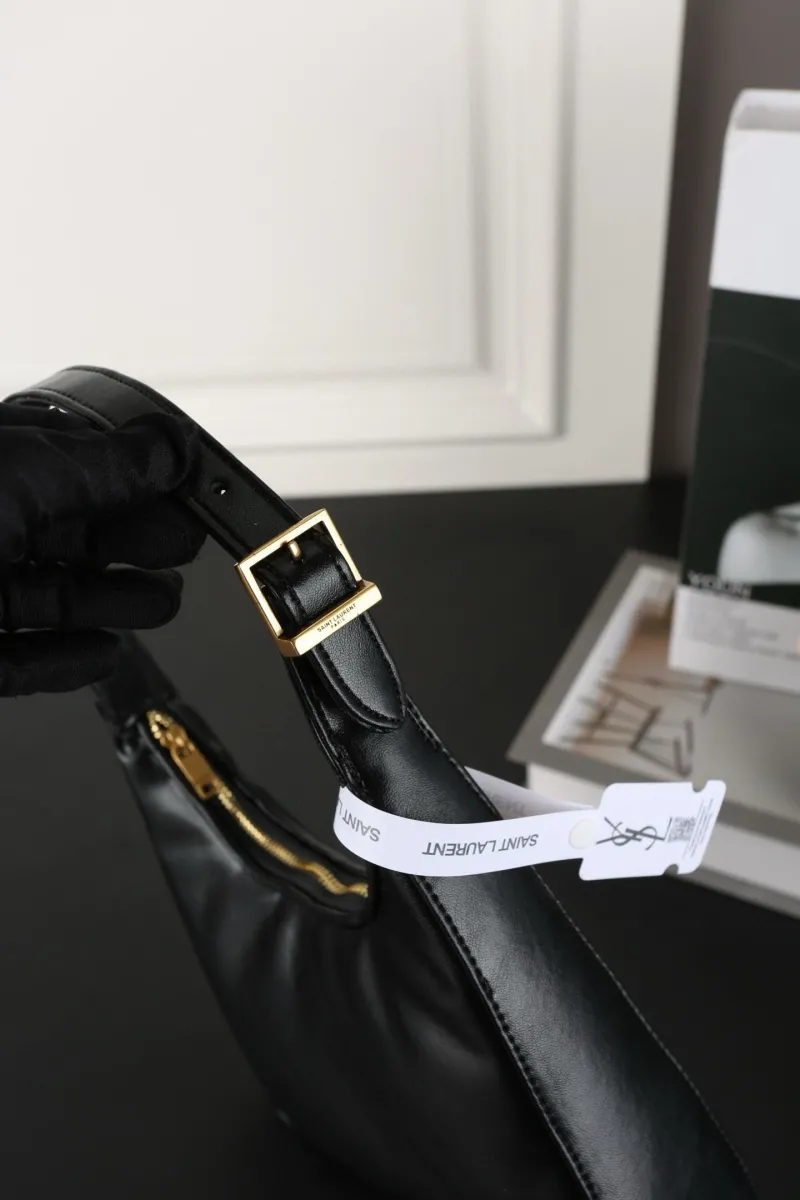 YSL Black Calypso Hobo Bag - Image 6