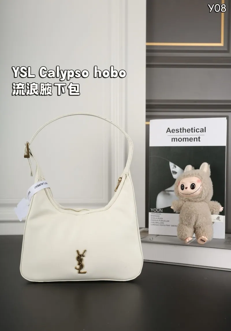 YSL Black Calypso Hobo Bag - Image 8