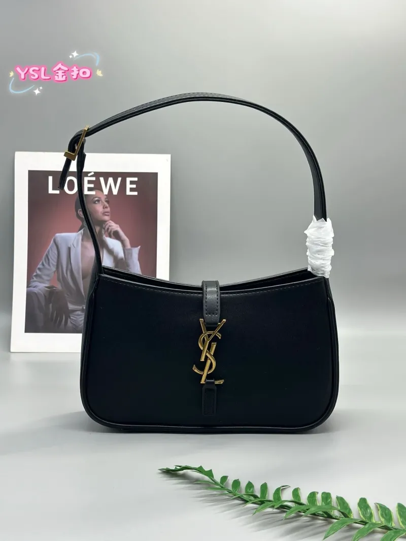 YSL Black Top Handle Bag 581
