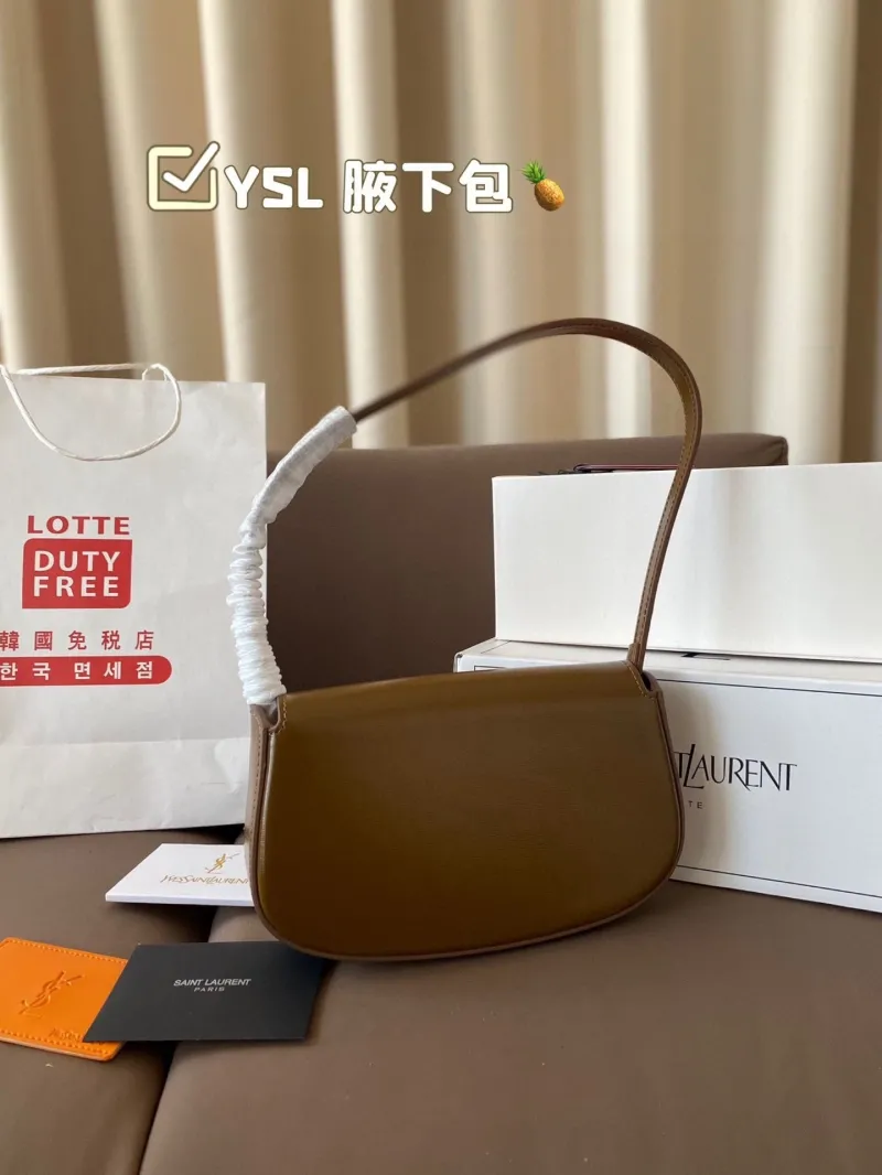 YSL Brown Underarm Bag 582 - Image 3