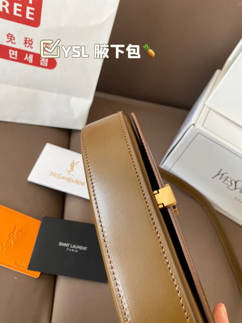 YSL Brown Underarm Bag 582 - Image 5