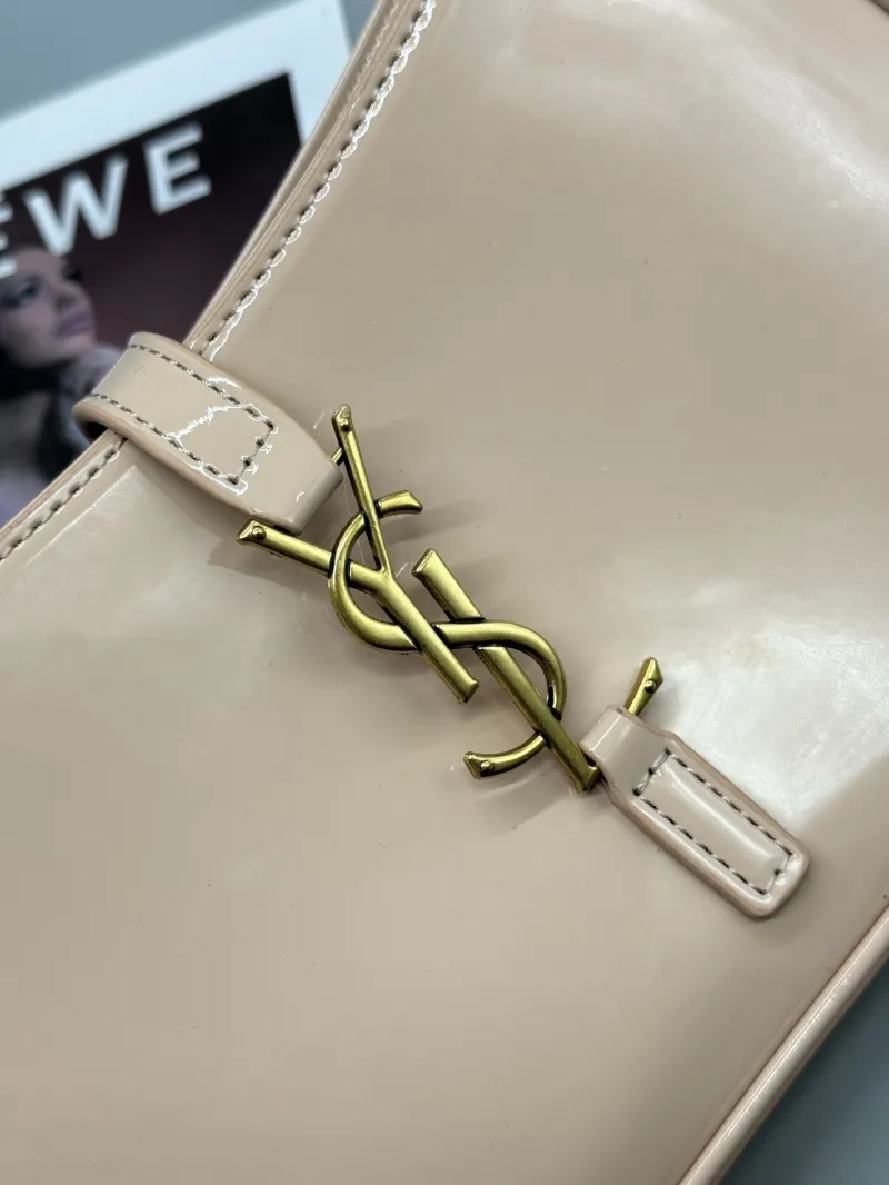 Alternative view of YSL Nude Patent Leather Top Handle Bag 586