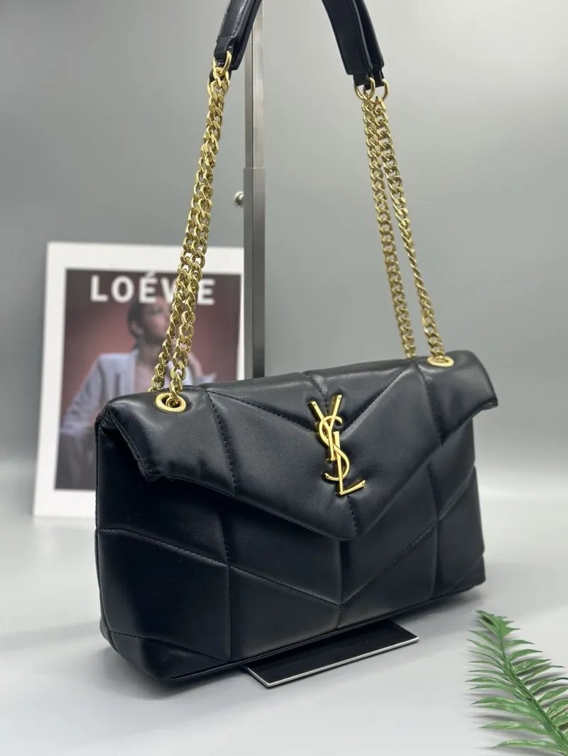 Alternative view of YSL Black 28cm Top Handle Bag 593