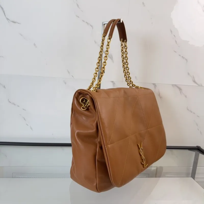 YSL Brown Top Handle Bag 595 - Image 3