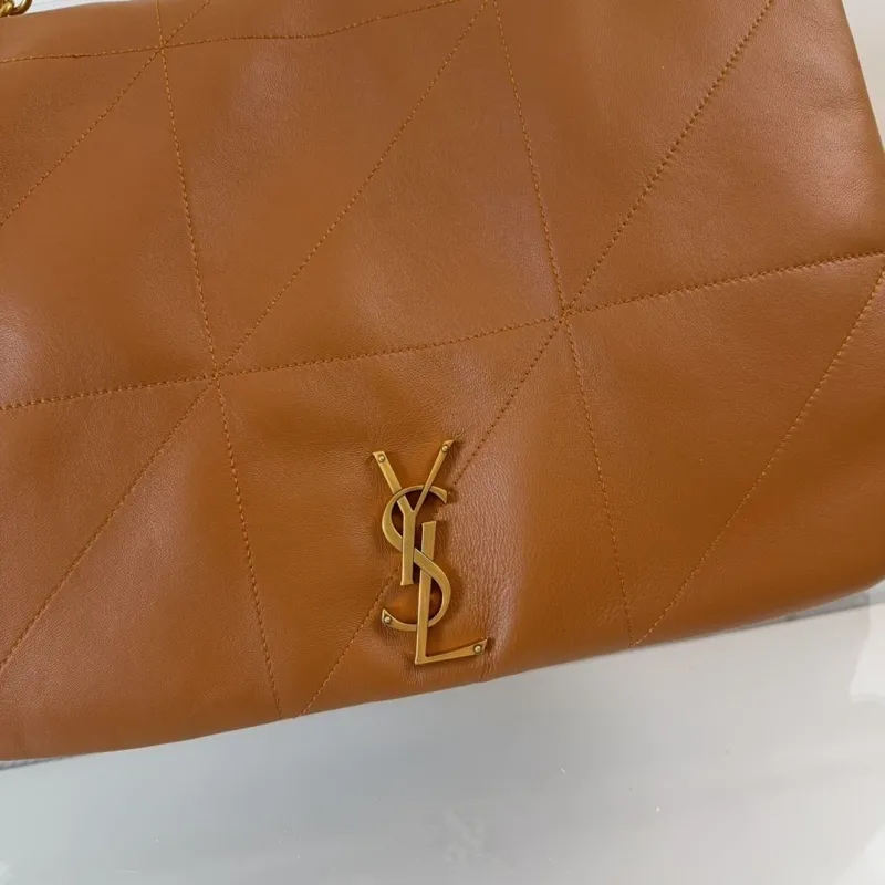 YSL Brown Top Handle Bag 595 - Image 4