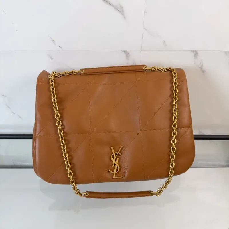 YSL Brown Top Handle Bag 595 - Image 5