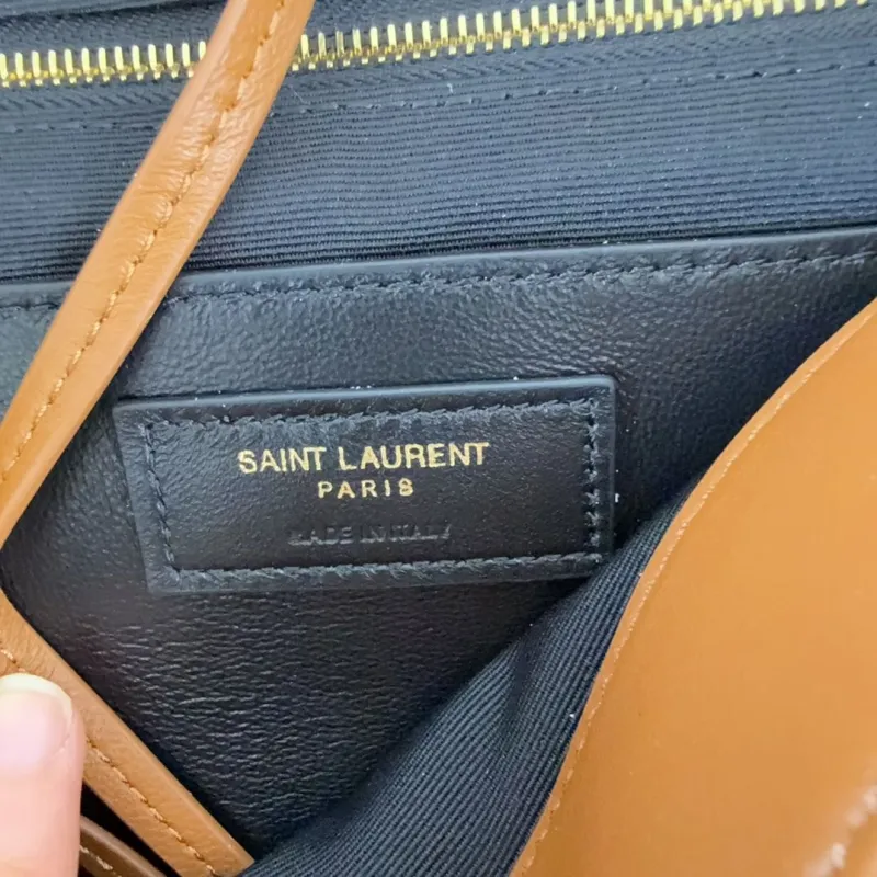 YSL Brown Top Handle Bag 595 - Image 8