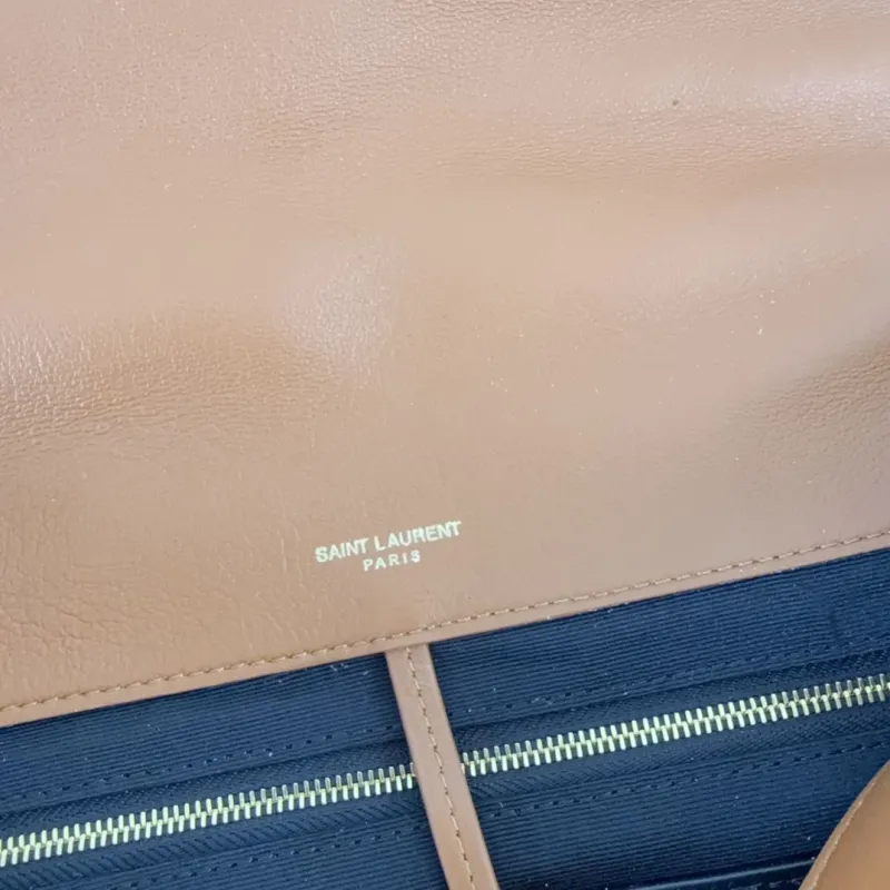 YSL Brown Top Handle Bag 595 - Image 9