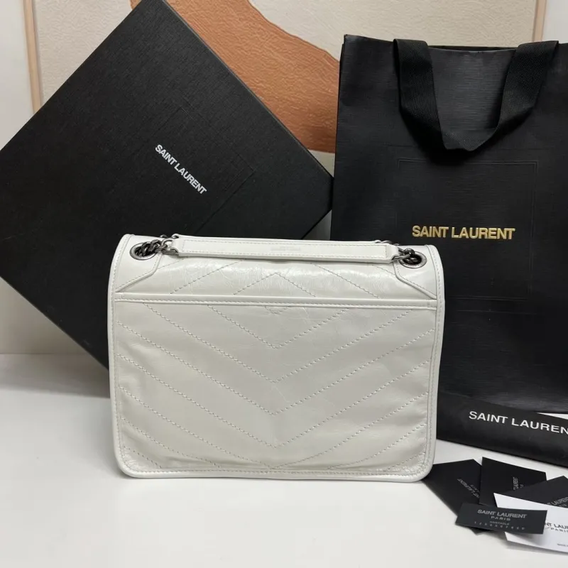 Alternative view of Saint Laurent White Top Handle Bag 598
