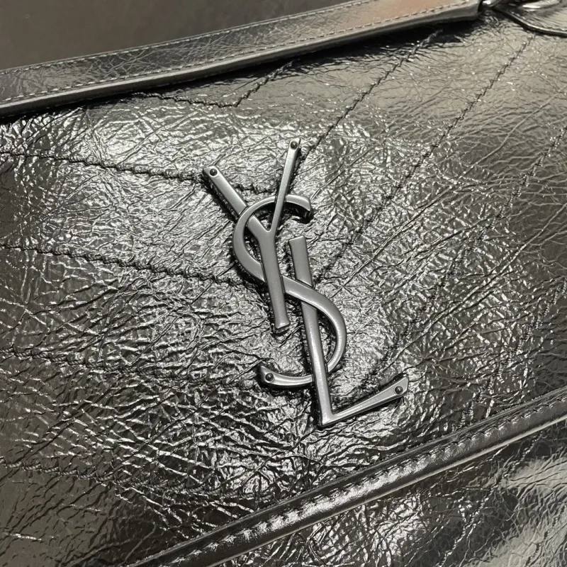 Saint Laurent Black Top Handle Bag 601 - Image 4