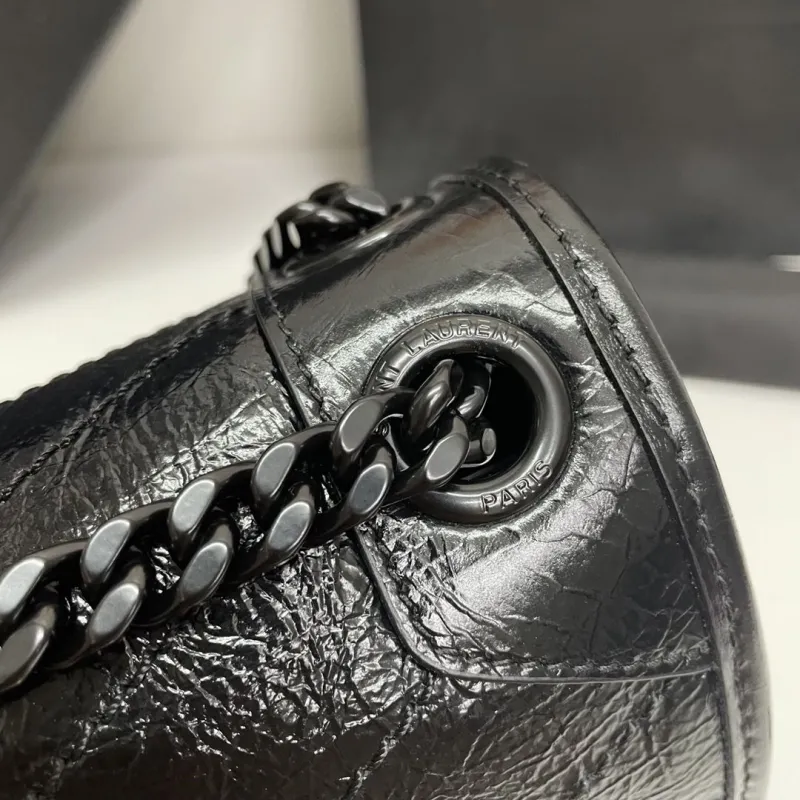 Saint Laurent Black Top Handle Bag 601 - Image 7