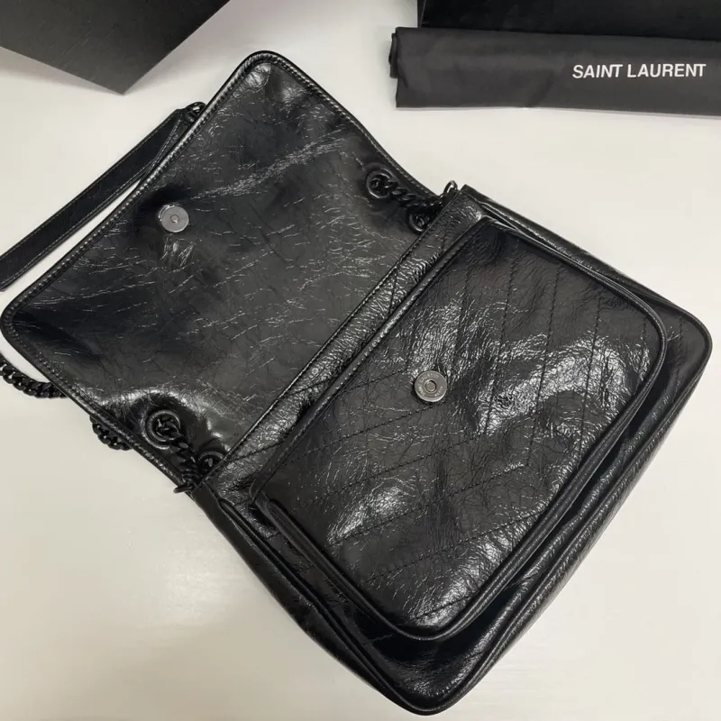 Saint Laurent Black Top Handle Bag 601 - Image 8