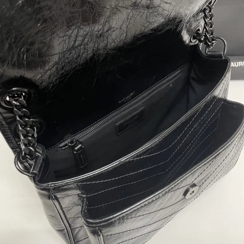 Saint Laurent Black Top Handle Bag 601 - Image 9