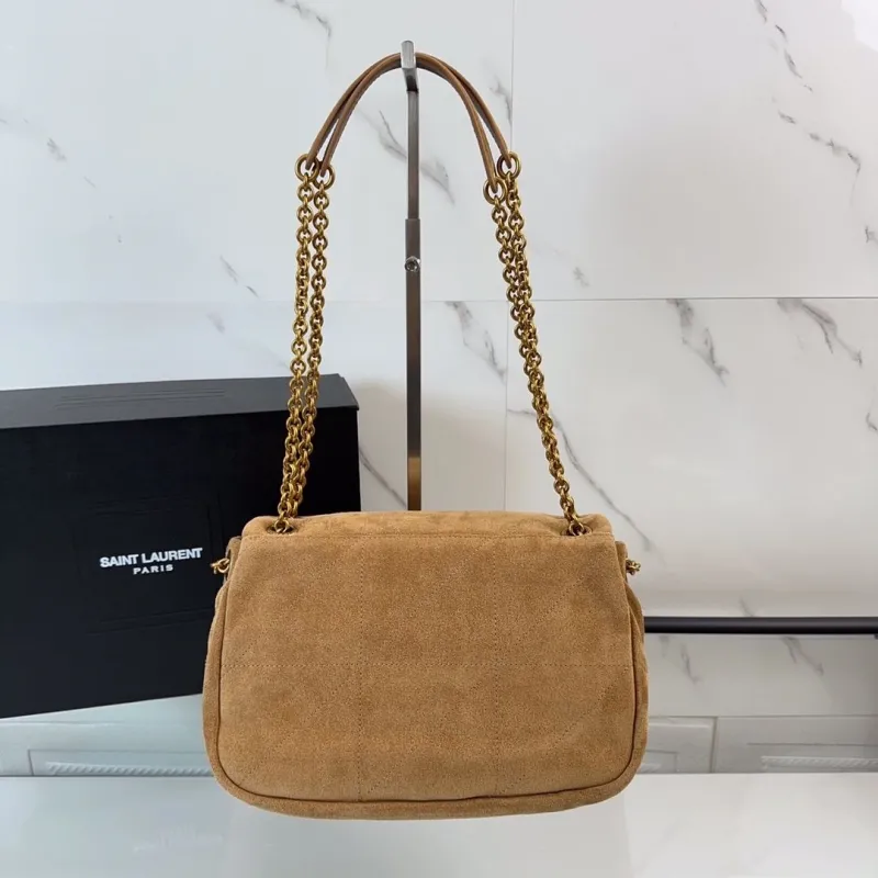 Alternative view of Saint Laurent Tan Suede Top Handle Bag 612