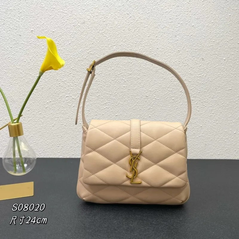 YSL Beige Top Handle Bag S08020 24cm