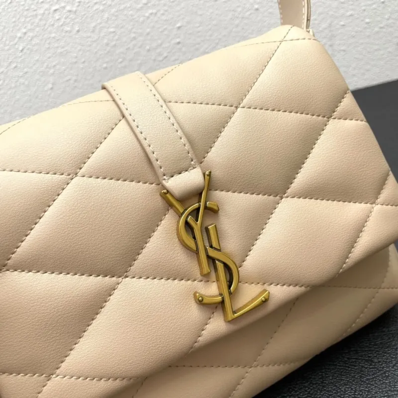 YSL Beige Top Handle Bag S08020 24cm - Image 4